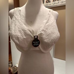 NWT Playtex 44D white lace bra underwire
